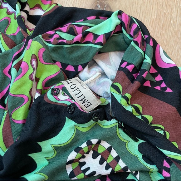 Emilio Pucci long sleeve patterned top size 4 - Picture 4 of 7
